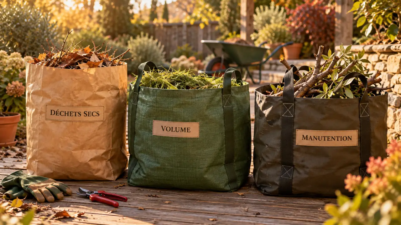 Choisir ses sacs pour jardinage selon le déchet, le volume et la manutention